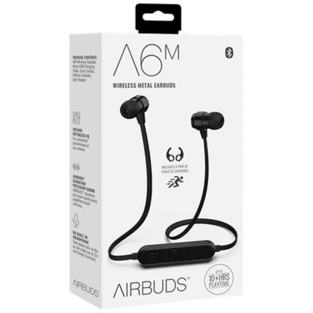 Airbuds | A6M Wireless Metal Earbuds